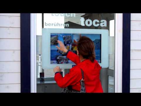 Escaparate interactivo de escritório de turismo de Gandia Playa