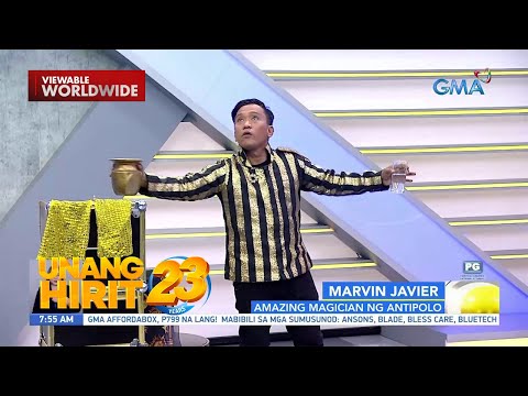 UH University- Amazing magic trick 101 mula kay Marvin Javier Unang Hirit