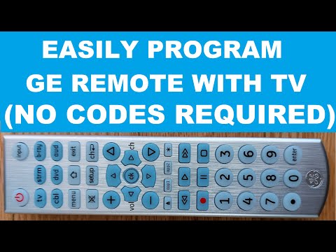 How to Program GE Universal Remote with TV using Auto Code Search Method