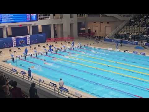 OSKAR DZWILEWSKI,  lane 3, 100m FLY, Χειμερινό Πρωτάθλημα Κατηγοριών 13.02.2025