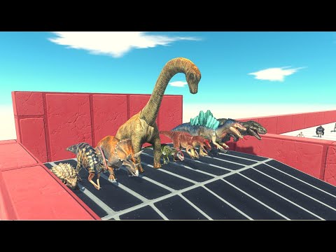 Impossible Maze - FAKE Dinosaurs Team ARBS | Animal Revolt Battle Simulator