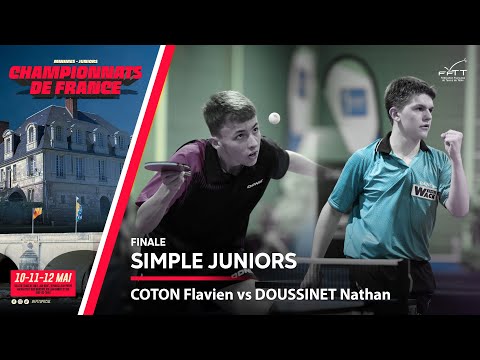 COTON Flavien vs DOUSSINET Nathan | FINALE | FRANCE JUNIORS 2024