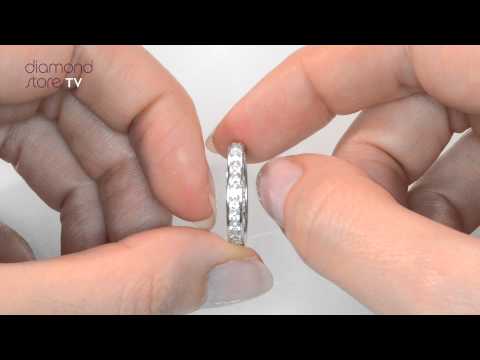 HG33-  1ct Diamond Rae Style Full Eternity Ring In Platinum