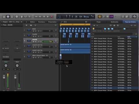 LOGIC PRO X (Partie 1) - INTERFACE & Créer Ligne de DRUMS (Batterie)