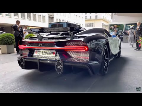 Super cars in Zürich (Bugatti Chiron SS, Ferrari Laferrari, 812 Superfast
