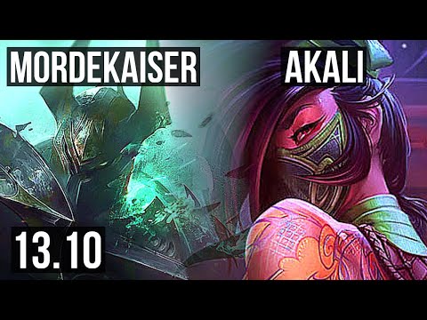 MORDEKAISER vs AKALI (TOP) | 900K mastery | KR Master | 13.10