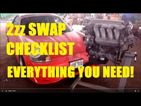 Engine Swap Checklist - 1zz-fe to 2zz-ge - Toyota MR2 Spyder ZZW30