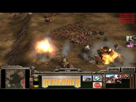 C&C Generals - 1 vs. 7 - Angry Mob vs. 7 Brutal Armies