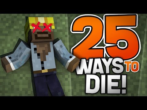 JackFrostMiner - CAN'T... STOP... DYING!!! - 25 Ways To Die in Minecraft - Puzzle Map (PE, W10, XB1)
