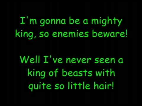 I Just Can't Wait To Be King!! Lion King Lyrics!