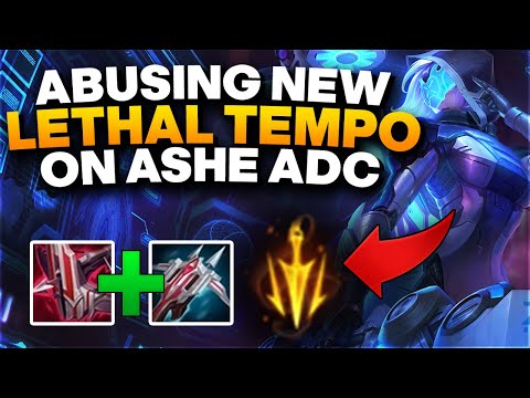 Ashe is insane with the new Lethal Tempo - Ashe ADC Gameplay