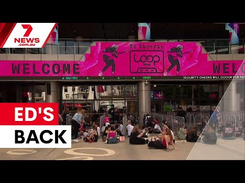 Ed Sheeran kicks off Melbourne stadium shows | 7NEWS