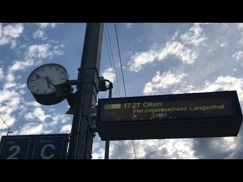 SBB Ansage - Wynigen Einfahrt RE Nach Olten