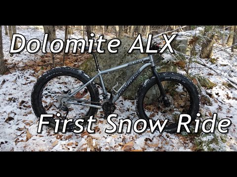 Dolomite ALX First Snow Ride, Thoughts on Winter Riding