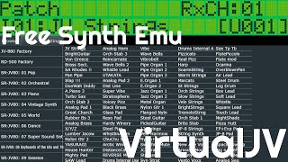 Video thumbnail for Free Synth Emulator - VirtualJV by giulioz (No Talking) by Elektronick Musick