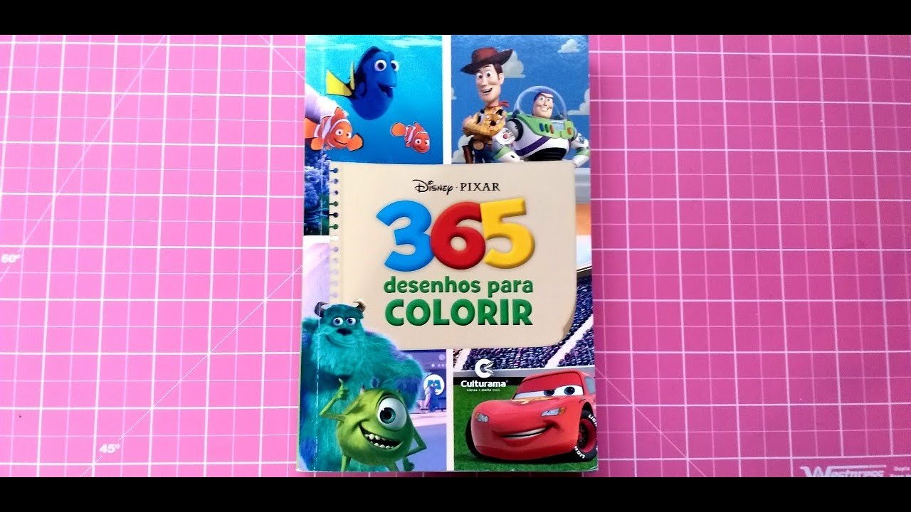 Página Por Página Disney Pixar 365 desenhos para colorir