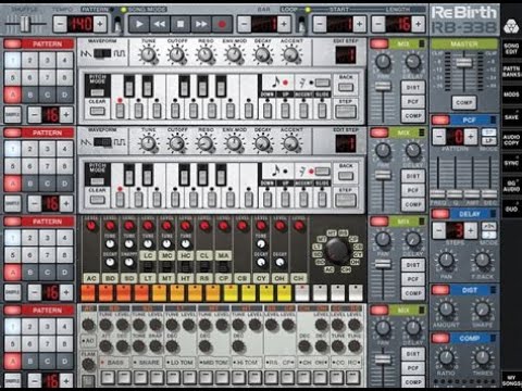 Rebirth RB-338 Tout le monde peut faire de la techno/acid basique et gratuitement Tuto Bettounsi