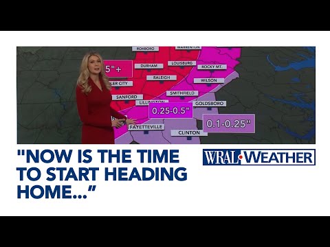 Winter Weather Forecast Update 5:30PM 1.24.26 | Sleet starting to fall across Central North Carolina