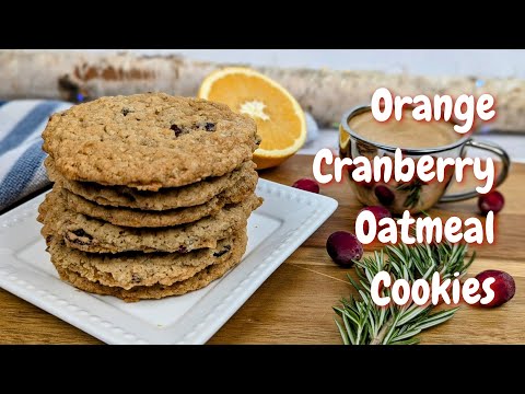 Orange Cranberry Oatmeal Cookies Recipe (Eggless) | How to Bake