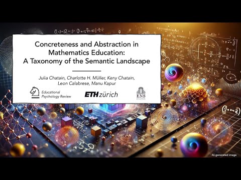 [EPDR 2025] Concreteness and Abstraction in Math Education: A Taxonomy of the Semantic Landscape