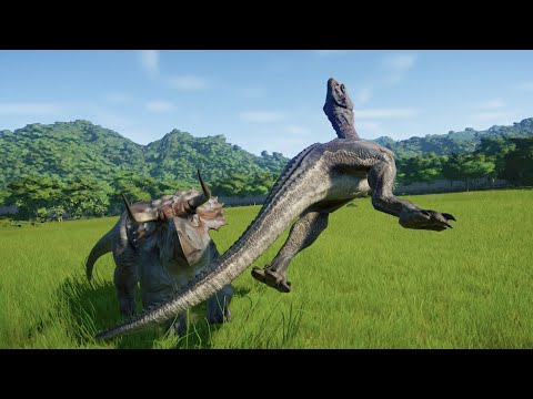Nasutoceratops Destroys Albertosaurus, Baryonyx, Majungasaurus, Ceratosaurus And More - JWE