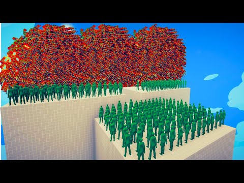200x ZOMBIE ARMY + 2x GIANT vs EVERY GOD in CORRIDOR  - Totally Accurate Battle Simulator (TABS)