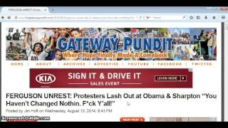 THE SOLUTION: "FERGUSON UNREST, PROTESTERS LASH OUT AT OBAMA AND SHARPTON"-BAD LANGUAGE