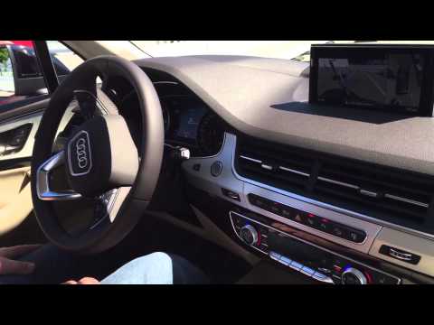 New Audi Q7 testdrive backwards