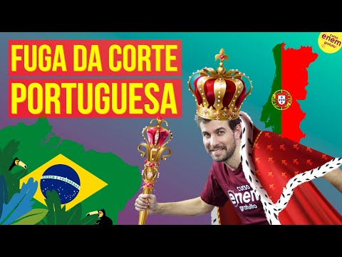 FLIGHT OF THE PORTUGUESE COURT TO BRAZIL (JOANINE PERIOD) | Brazilian History Summary for Enem