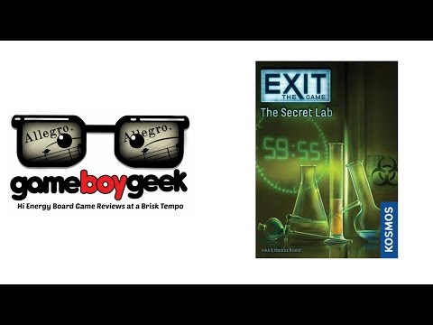 Exit the Game: The Secret Lab (Allegro 2-min) (NO Spoilers) Review with the Game Boy Geek