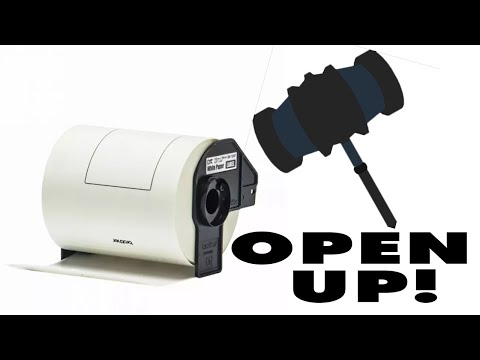 How to replace Brother Label Printer Roll