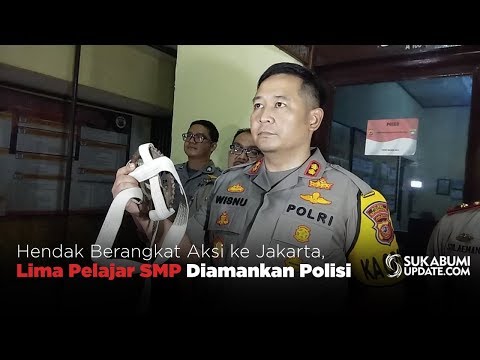 Video: Hendak Berangkat Aksi ke Jakarta, Lima Pelajar SMP Diamankan Polisi