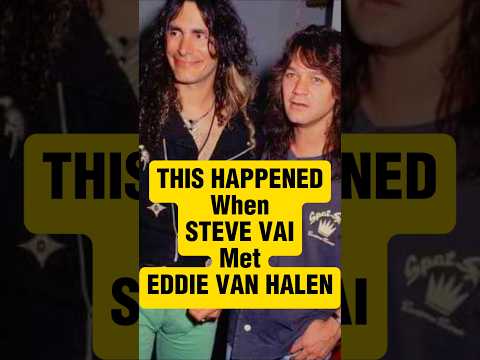 Steve Vai Meets Eddie Van Halen The AWESOME Story 1982 #vanhalen #guitar #80smusic