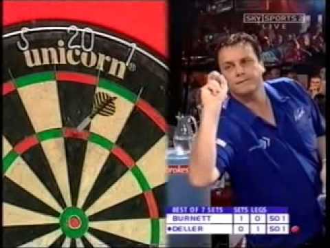 Keith Deller v Richie Burnett - 2003 World Championship Darts Part 3/8
