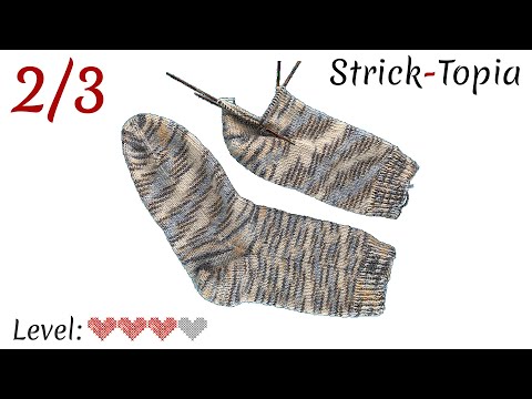 Socken stricken leicht gemacht - Video 2/3 - Die Ferse