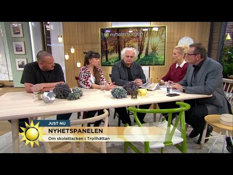 Nyhetspanelen om skolattacken - Nyhetsmorgon (TV4)