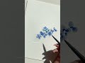 Easy Watercolour Flowers Part 20 ~ Forget me nots ~ #shorts #art #watercolor