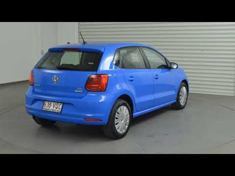 2015 Volkswagen Polo 6R MY15 66TSI Trendline Blue 5 Speed Manual Hatchback