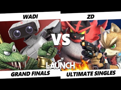 Launch Smash Ultimate - WaDi (R.O.B., K. Rool) VS Demise | ZD (Incineroar, Fox) SSBU Grand Finals