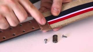 How to Adjust your guitar or bass strap by RightOn! Straps - Strap Adjustment System - RAS
