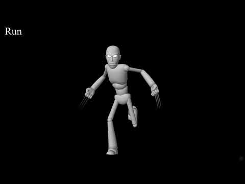 Wolverine - Animation Cycles - 3D Character Action Game