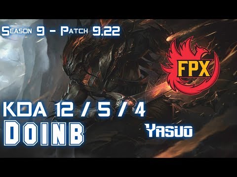 FPX Doinb YASUO vs RYZE Mid - Patch 9.22 EUW Ranked