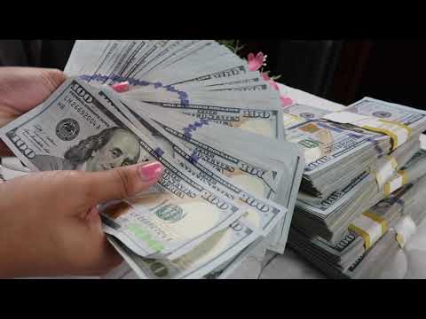ASMR Money Manifest 2022 | Playing & Counting $100,000 CASH *no talking*