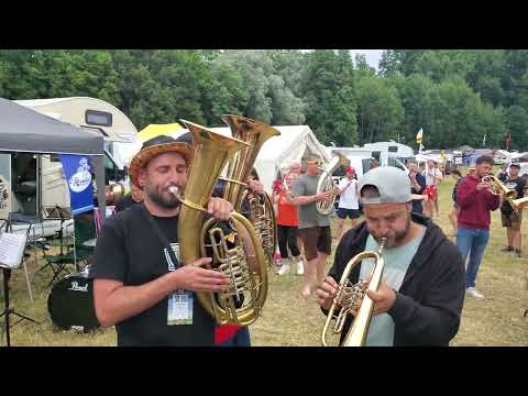 Egerländer Musikantenmarsch- Woodstock der Blasmusik 2023 Campingplatz mit HAPPARANKA