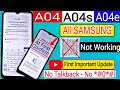 SAMSUNG A04 A04s A04e FRP BYPASS 2024 Android 13 14 Without PC No 0 No PC No Talkback 2025