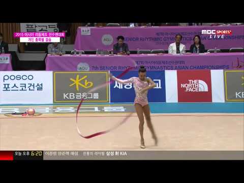 15.06.12_아시아리듬체조선수권 종목별 결승 38_아노라 다블랴토바.리본 DAVLATOVA Anora [Ribbon Final]