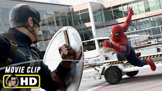 CAPTAIN AMERICA: CIVIL WAR (2016) Spider-Man Vs. Captain America [HD] IMAX Clip