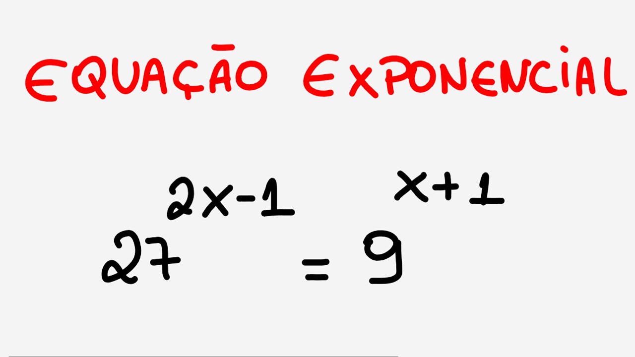 EQUAÇÃO EXPONENCIAL | Aprenda através de EXEMPLOS RESOLVIDOS