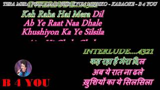 Tera Mera Pyar Amar - Karaoke With Scrolling Lyrics Eng