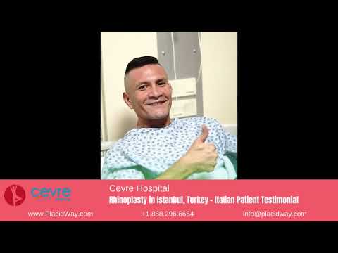 Italian Patient's Rhinoplasty Testimonial from Cevre Hospital in Istanbul, Turkey